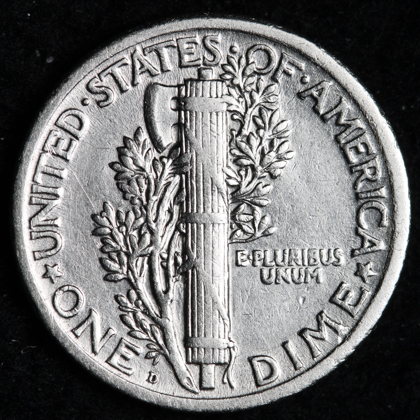 1920-D Mercury Silver Dime AU+ E305 WXCZ