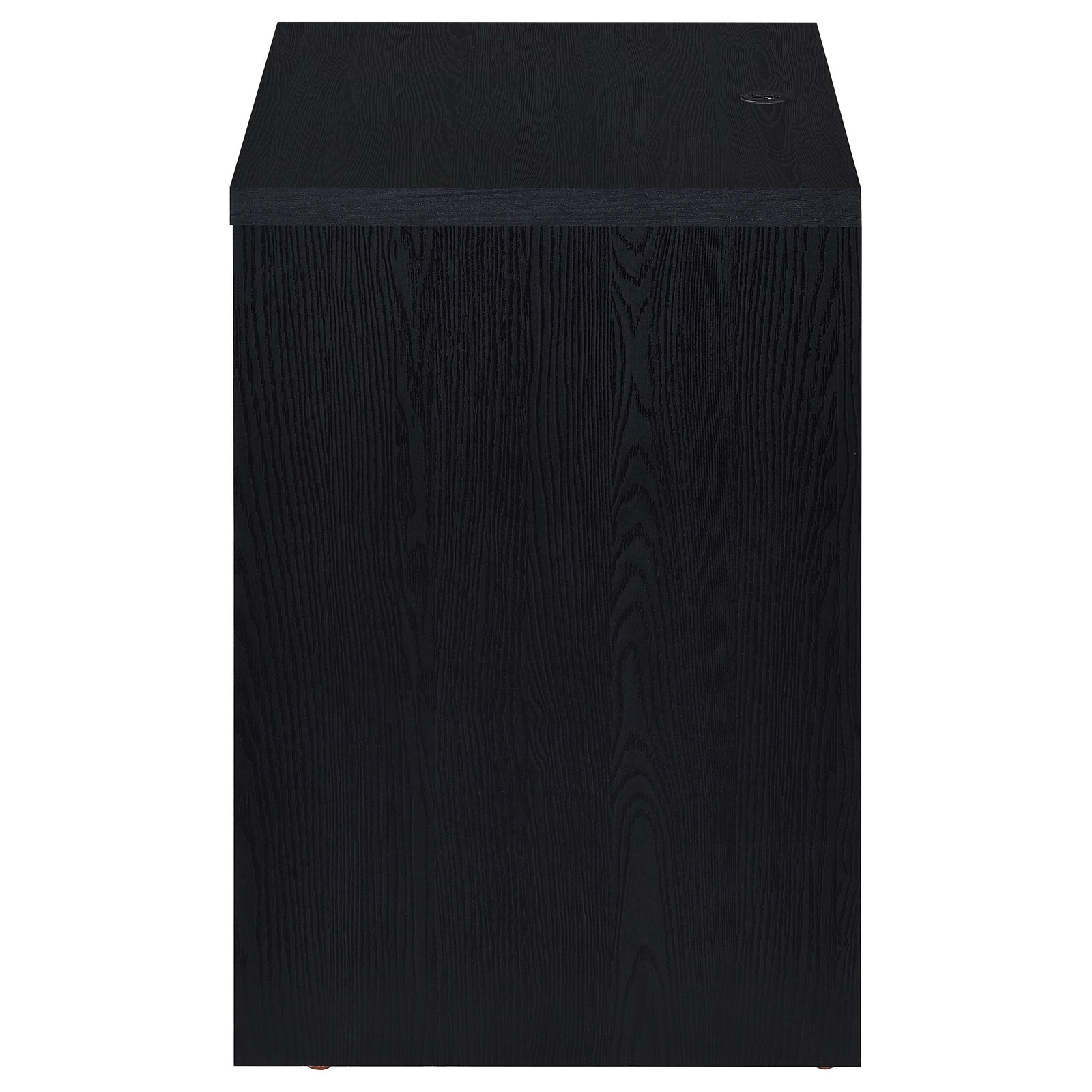 Geary Black 2-drawer Nightstand LED Lights and USB