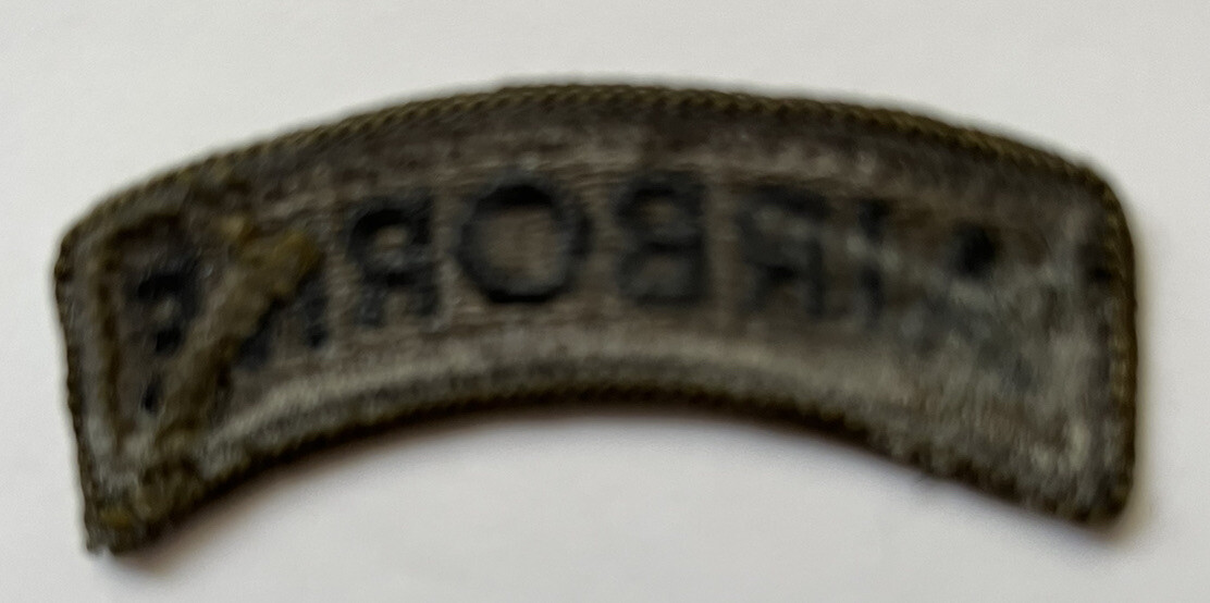 Vietnam Era Airborne Subdued Rocker Tab patch