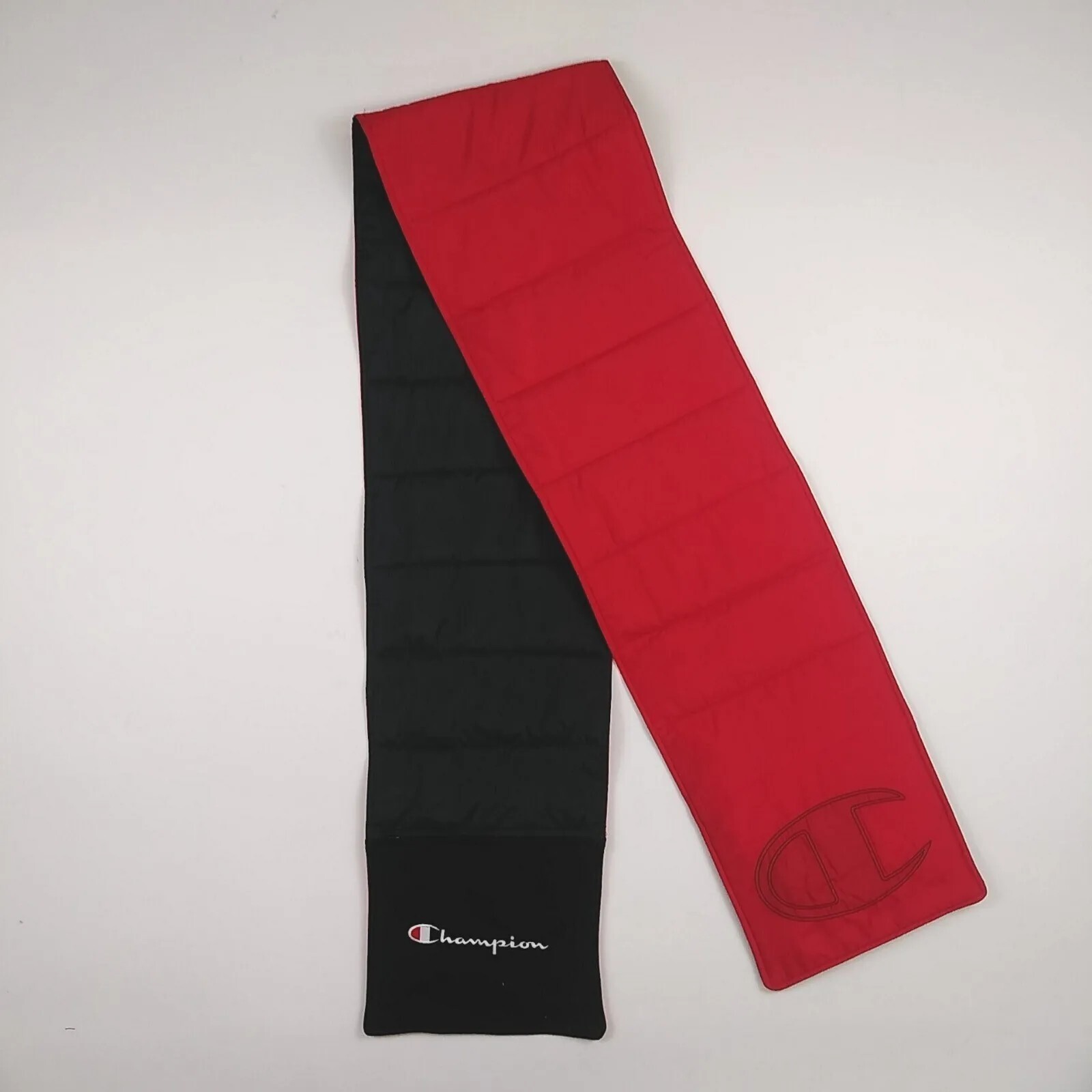 CHAMPION  100% Authentic REVERSIBLE SCARF -Red multicolor Nice New Rare 1 Of 1
