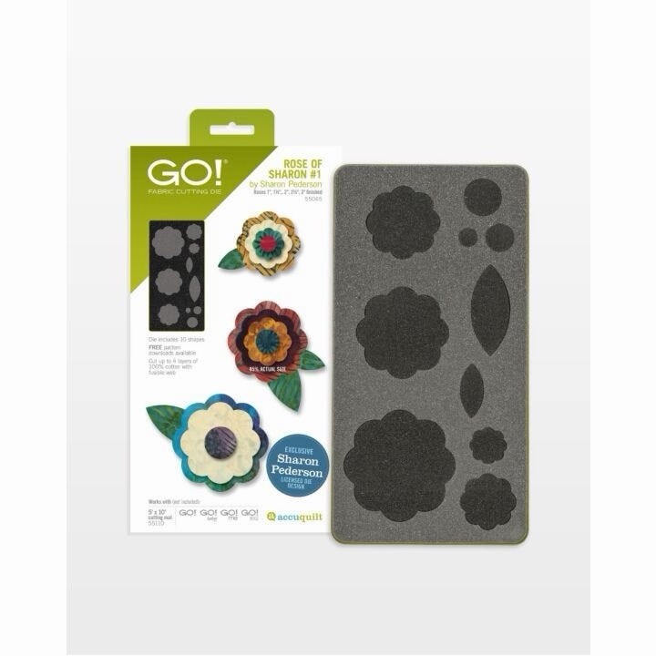 AccuQuilt GO! Fabric Cutting Die Rose of Sharon #55045 Die