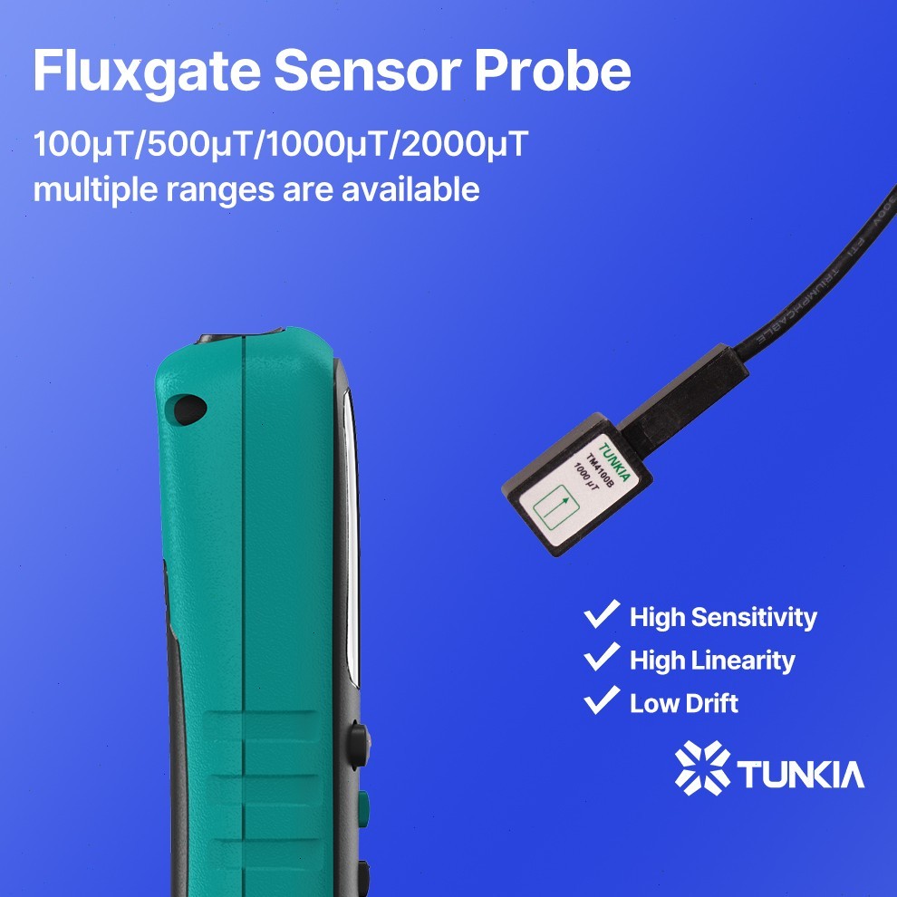 Single-Axis Fluxgate Magnetometer with Accuracy Class 2 Maximum Hold Function
