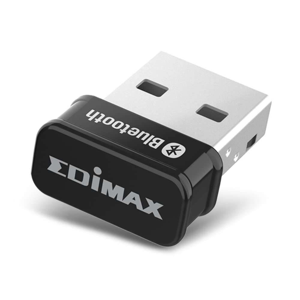 Edimax Bluetooth Adapter for PC, BT 5.0 EDR Nano USB Dongle, Fast Transfer, B...