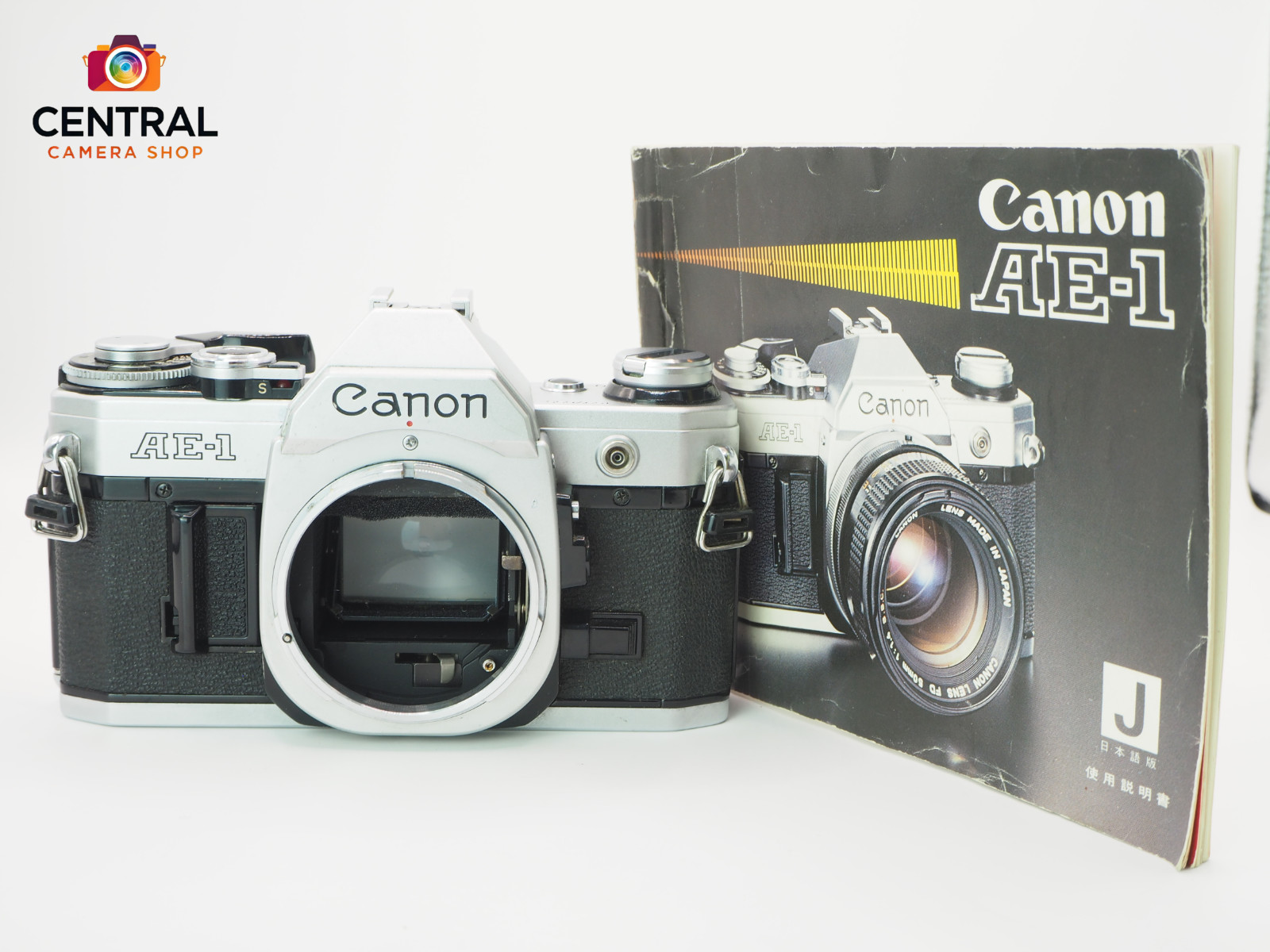 Canon AE-1 35mm SLR Film Camera, Silver Bodyworks, Made in Japan, Tested -