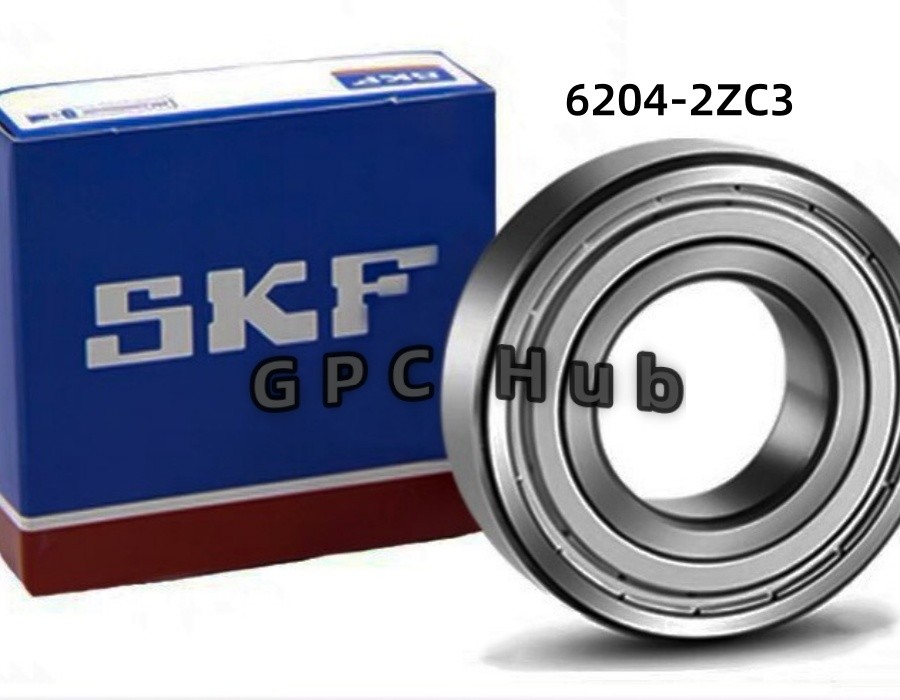 10PC NEW SKF 6204-2ZC3 C3 Clearance 20X47X14MM Double Metal Seal Bearings
