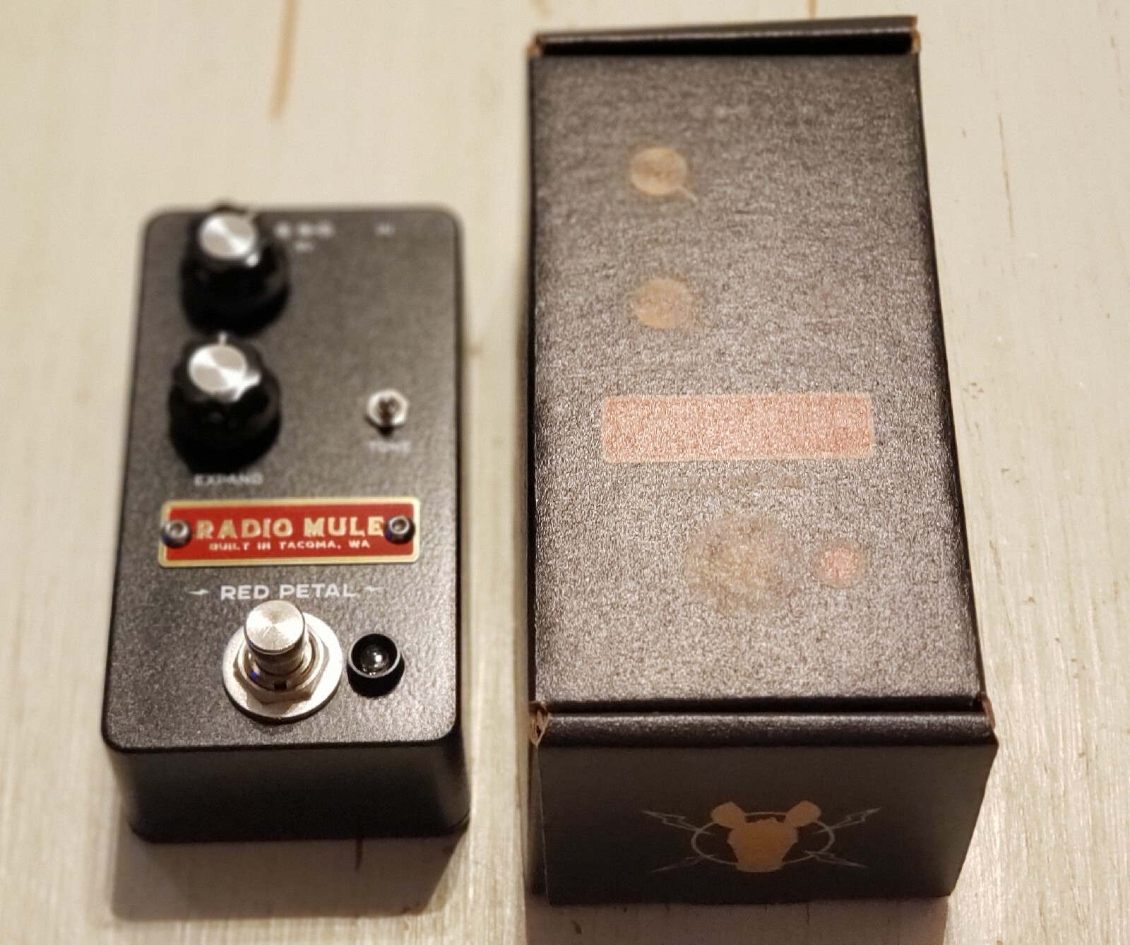 Red Petal Radio Mule Fuzz Overdrive Distortion Pedal Ship World Wide