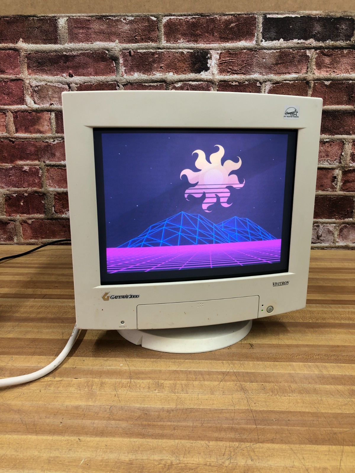 Gateway Vivitron CPD-GF100 15" CRT VGA Computer Monitor Retro Gaming 1280 x 1024