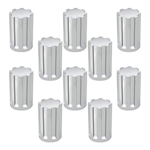 10223SP 33 mm X 3-1/2 Inches Chrome Plastic Gear Screw-On Nut Cover Screw On