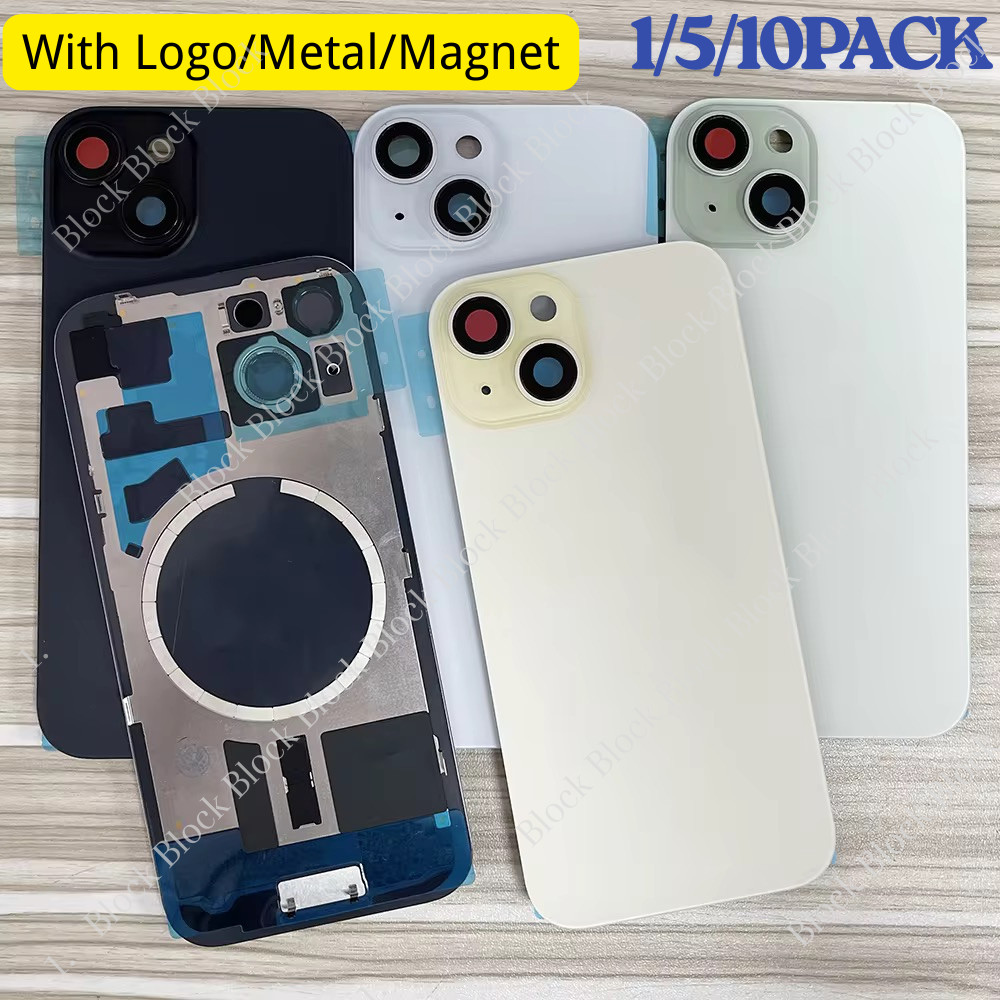 Replacement Rear Back Glass Big Hole For iPhone 14/14 Plus /15/Pro Max Cover Lot