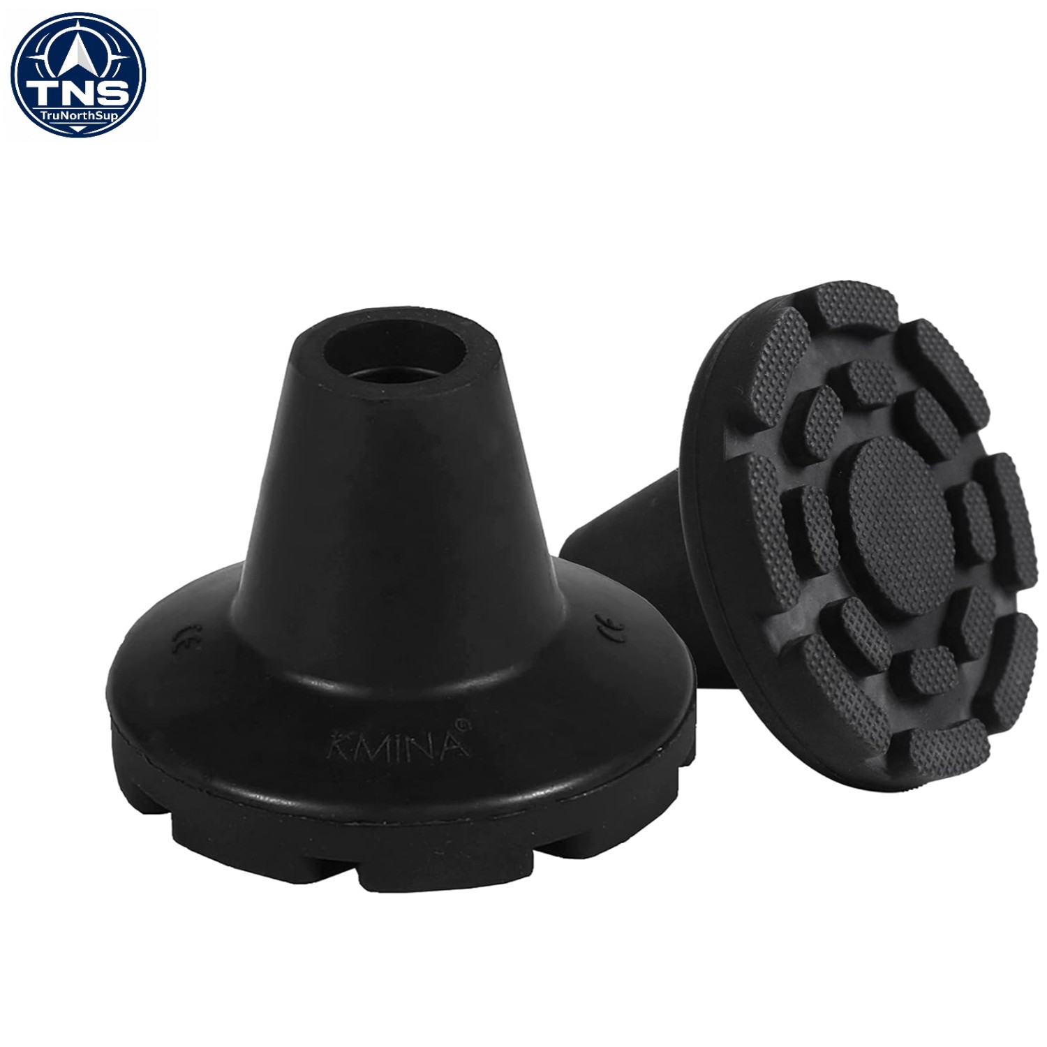 Crutch Tips 7/8 inch Pack of 2 Heavy Duty Non Slip Rubber All Terrain Replace...