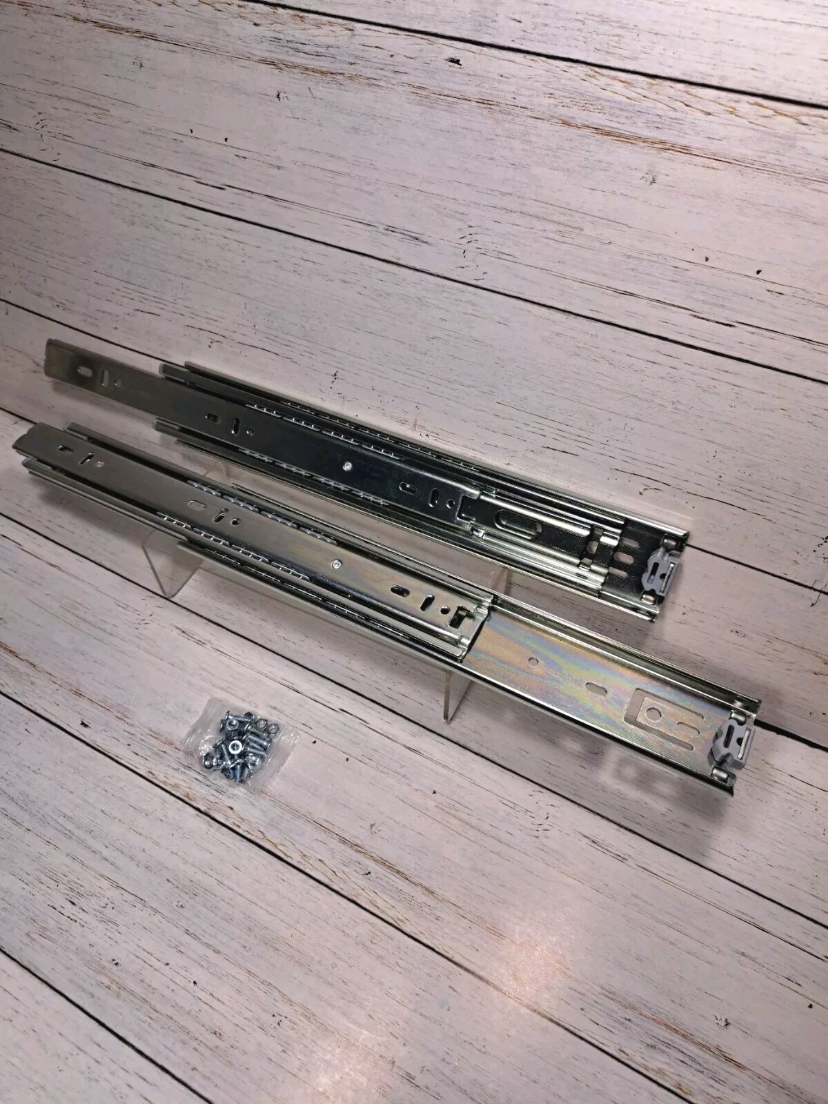 1 Pair Full Extension Drawer Slides 8 10 12 14 16 18 20 22 24 Inch 100 lb...