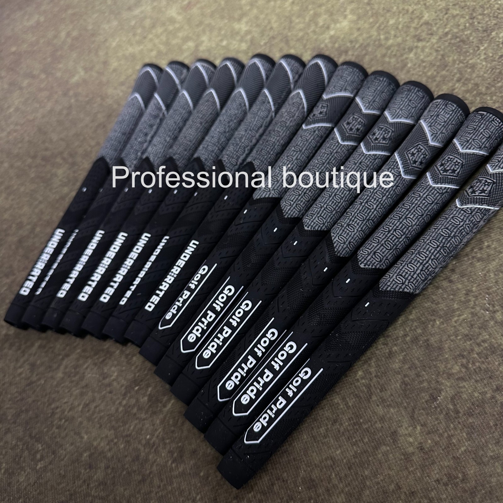 US Golf Pride Underrated Joint Golf Grip MCC Plus4 Black Grey Midsize 13-Piece