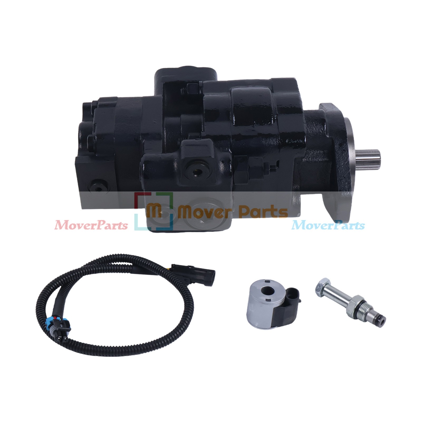 Hydraulic Pump w/ Solenoid 324-9529-039 for John Deere 310SE Parker 324 9529 039