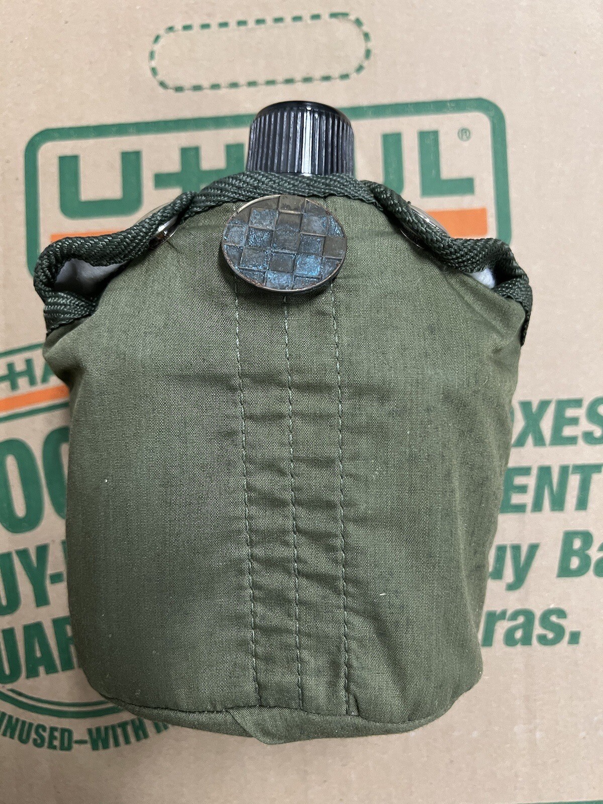 Military Canteen w Cup & Cover Army Surplus Green Olive Drab