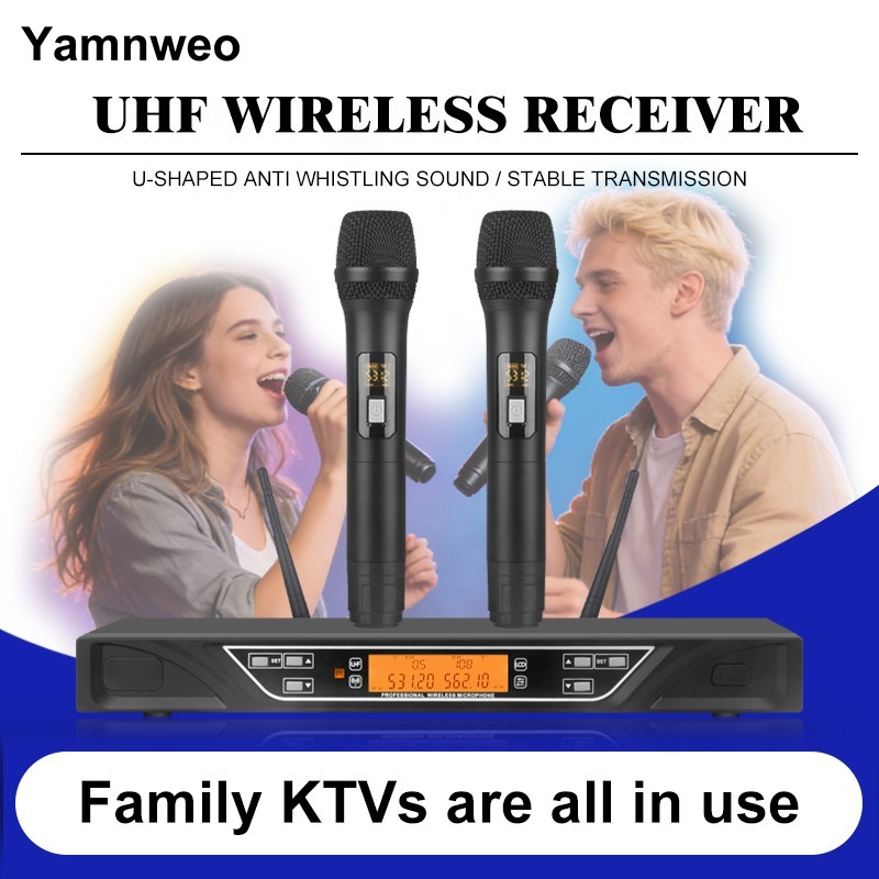 U section two-way wireless microphone, anti-interference function