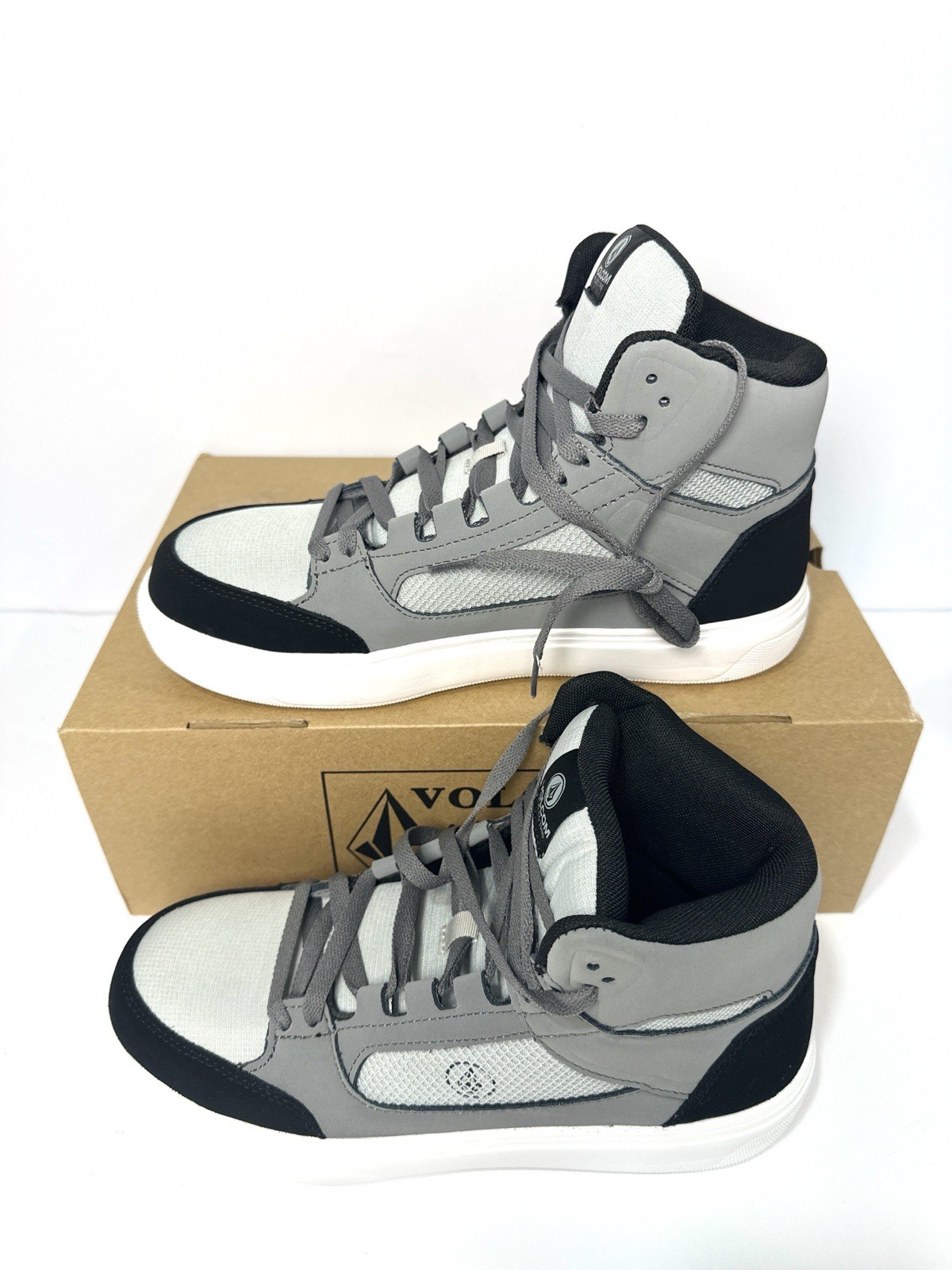 Volcom Workwear VM30238 Mens 9 Wide Gray Black High Top Sneakers Safety Shoes