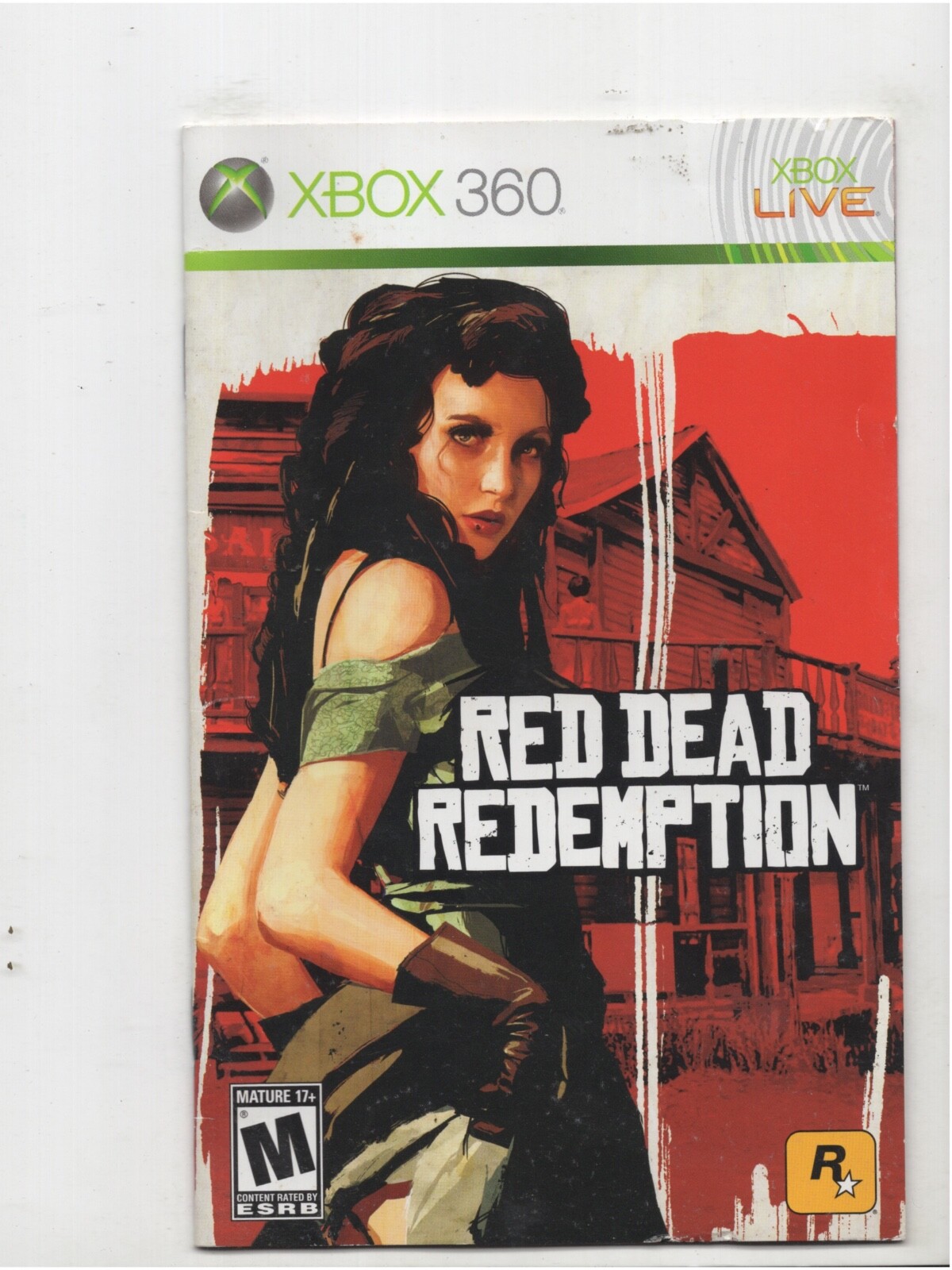 Red Dead Redemption Xbox 360 MANUAL ONLY Authentic NO TRACKING