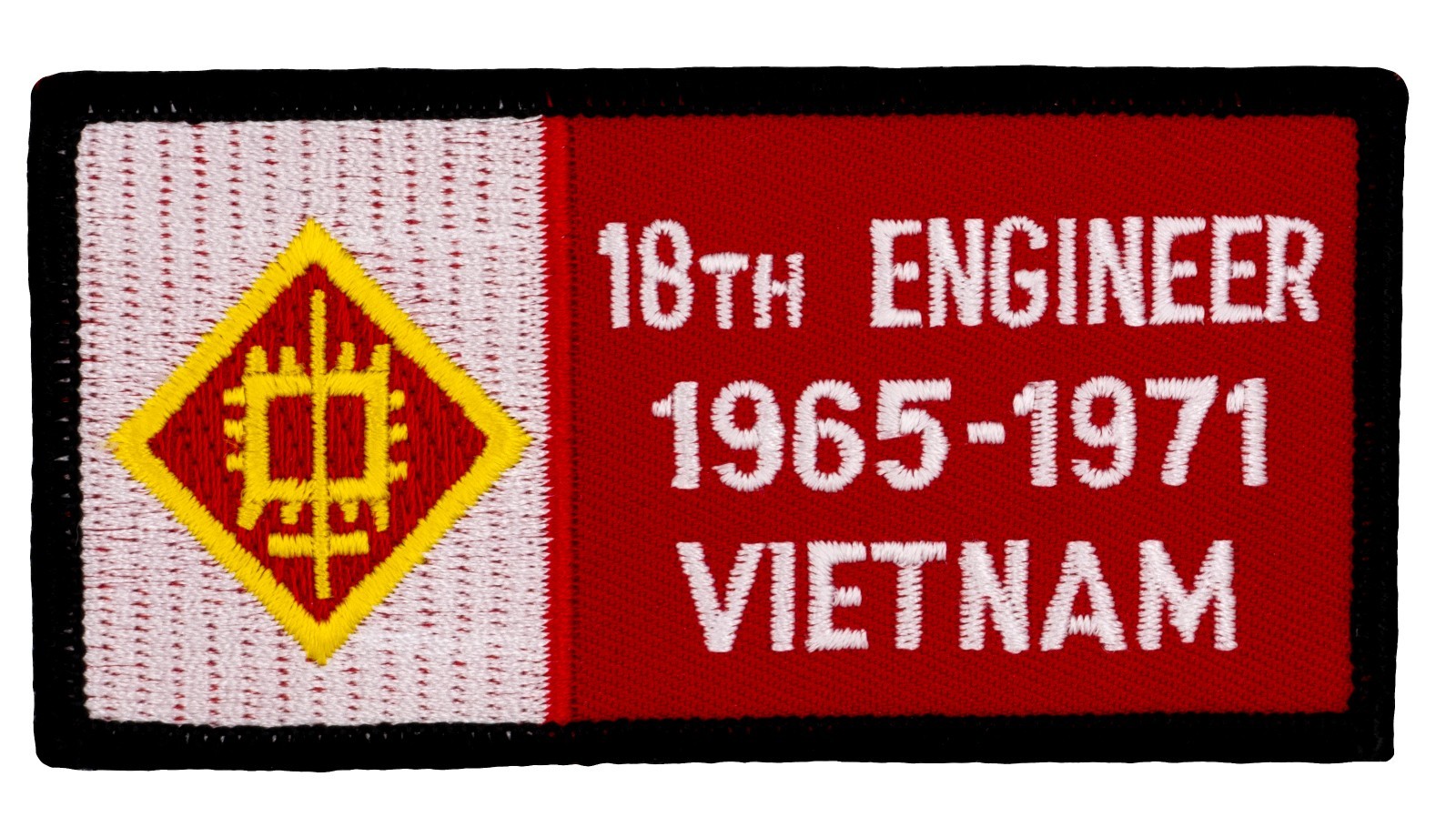 18th Engineer 1965-1971 Vietnam Patch (269) 4" x 2" Embroidered Patch 15688