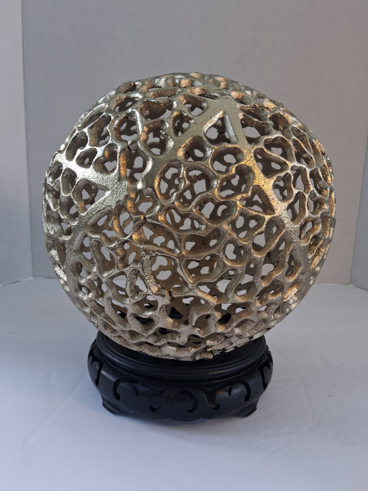 Metallic Gold Fillagree Sphere/Orb