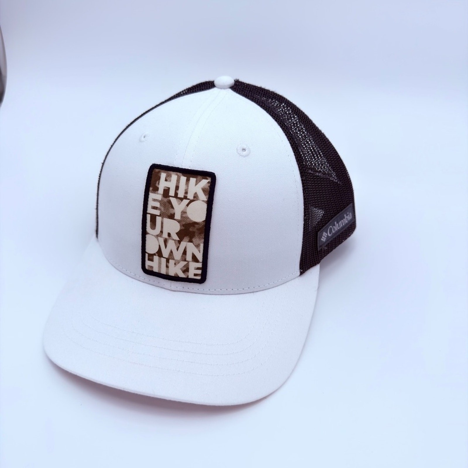 Columbia White and Black Mesh Cap, Never Worn