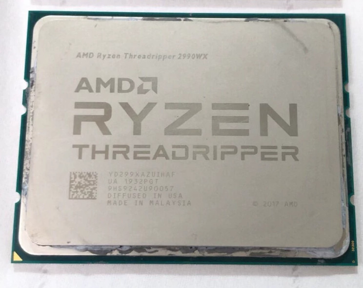 AMD Ryzen Threadripper 2990WX 32 Core 64 Thread 3.0GHz 4.2GHz TR4 CPU
