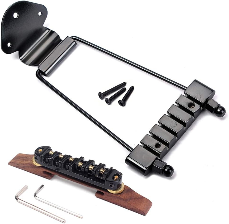 6 String Guitar Trapeze Tailpiece Bridge and Roller Tune-O-Matic Saddle Bridge f