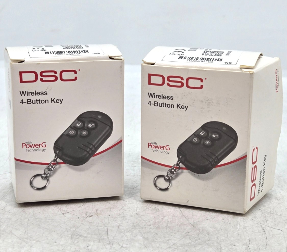 [LOT OF 2] DSC PG8939 PowerG Wireless 4-Button Key Fob FAST FREE SHIPPING c