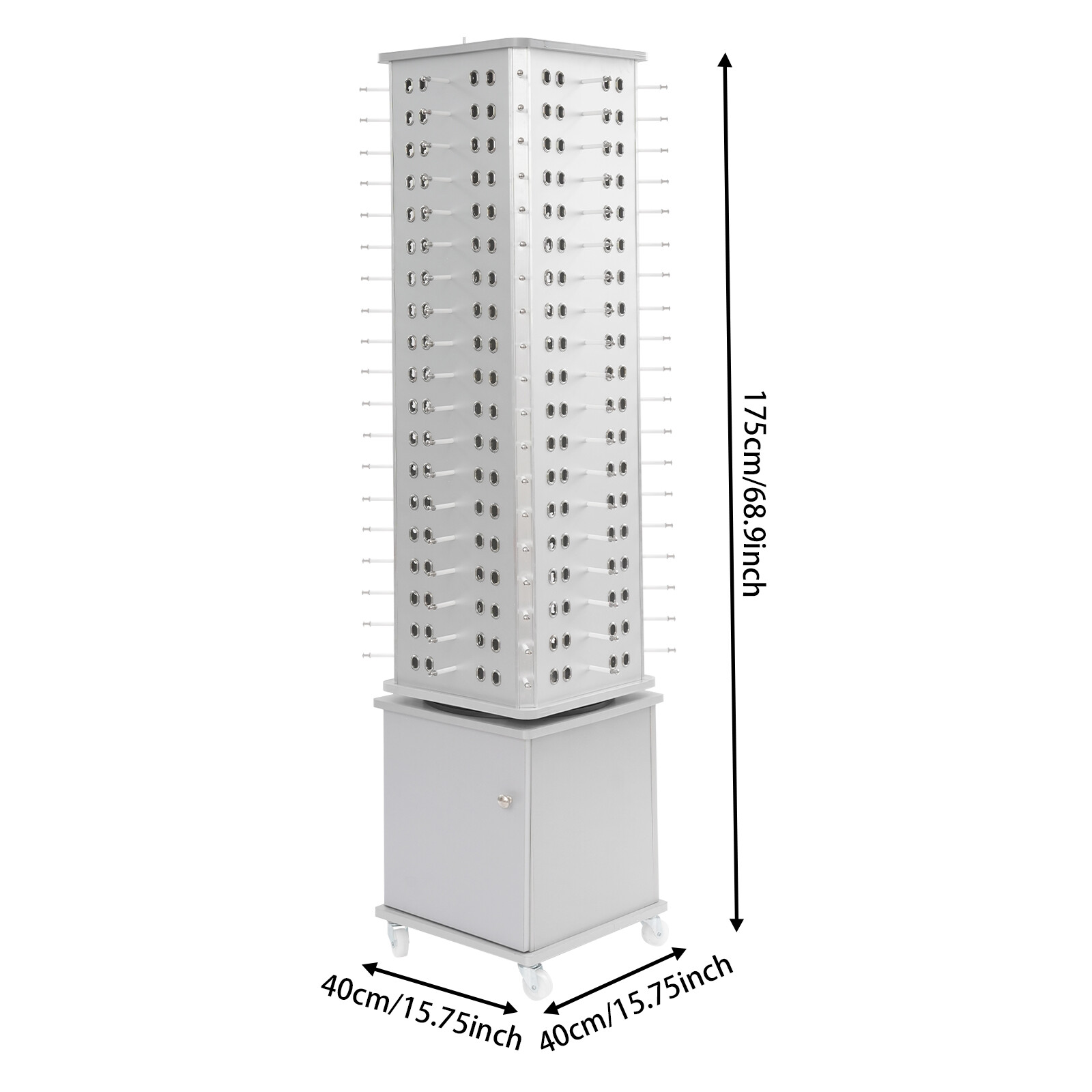 152pcs Eyeglass Display Stand with Box Floor Stand 4 Sides Holder Sunglass Rack