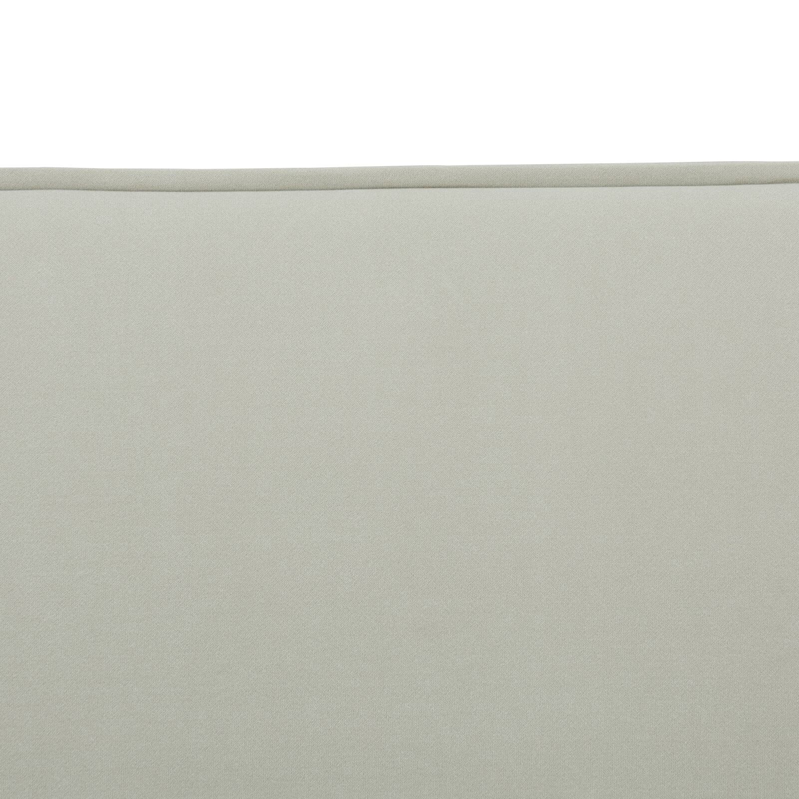 Light Grey Fluffy Fabric Living Room 1-Piece Sofa
