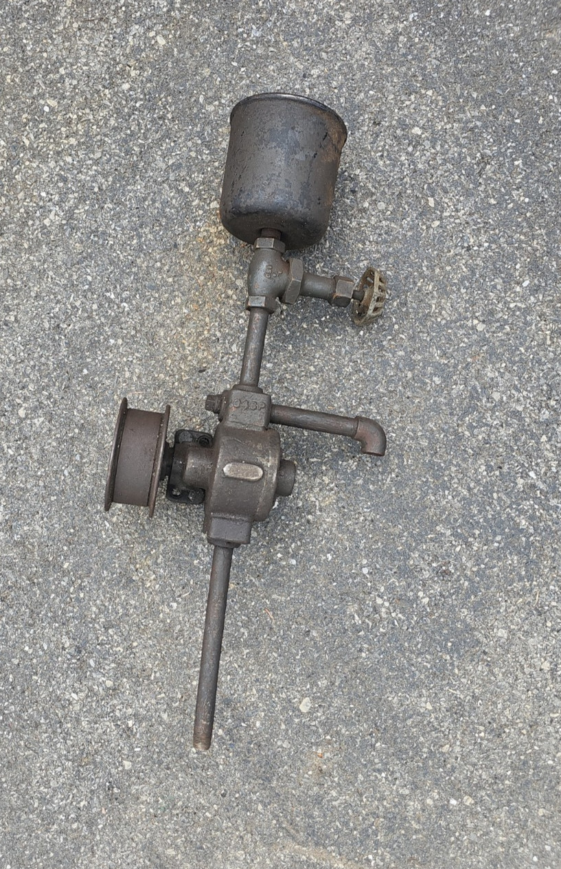 S21-antique Brown & Sharpe No 11 mounted lathe rotary gear pump  machinist tool