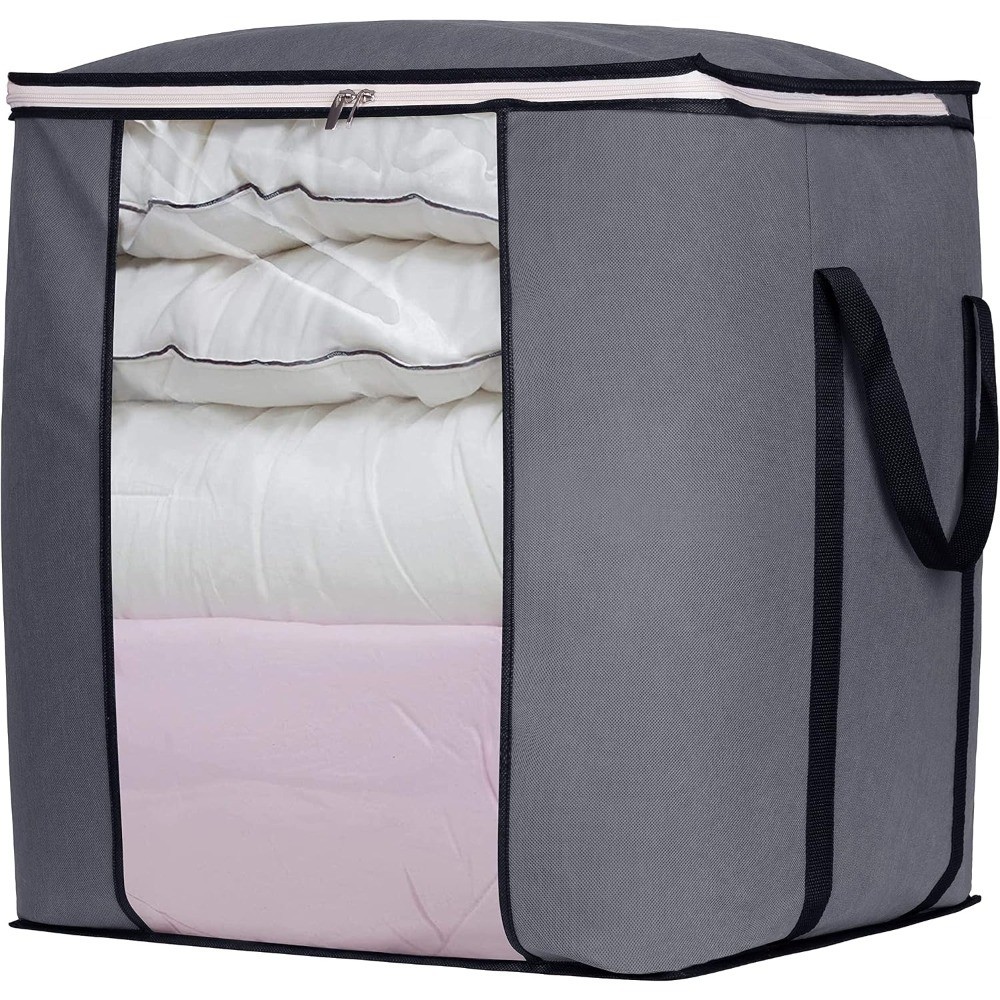 120L Extra Large Blanket Storage Bags Breathable Clothes Storage Containers for