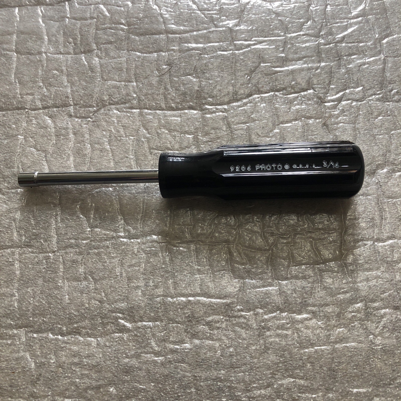 PROTO 9206 3/16 NUT DRIVER, Hollow. Made In USA