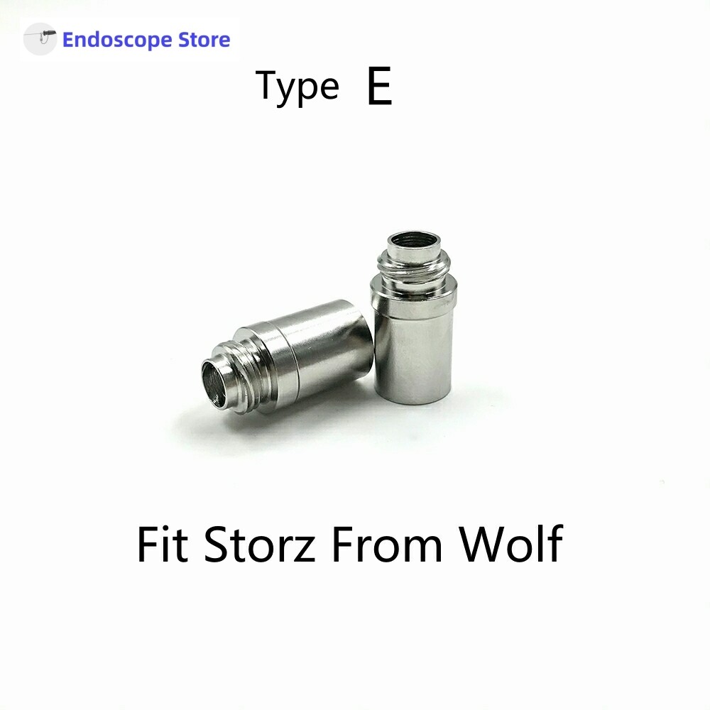 Endoscope Light Source Optical Fiber Cable Interface Adapter Convert Connector