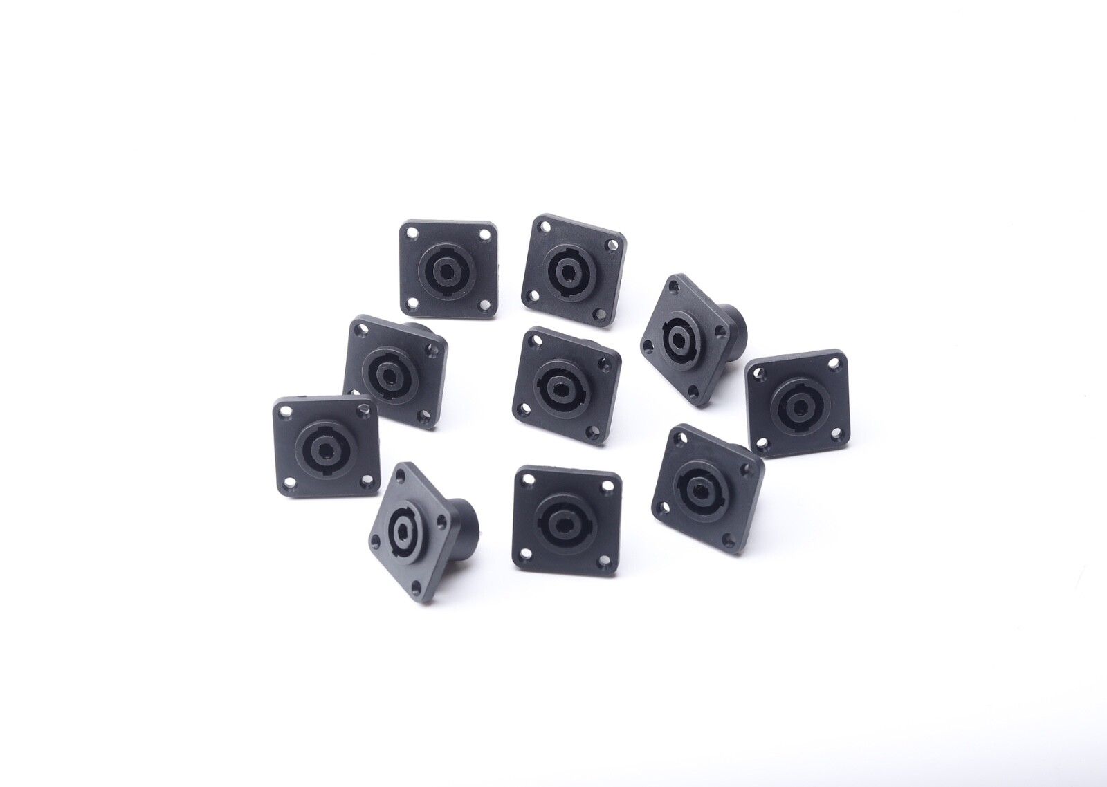 10X Speakon 4 Pin Female jack Compatible Audio Cable Panel Socket Connector