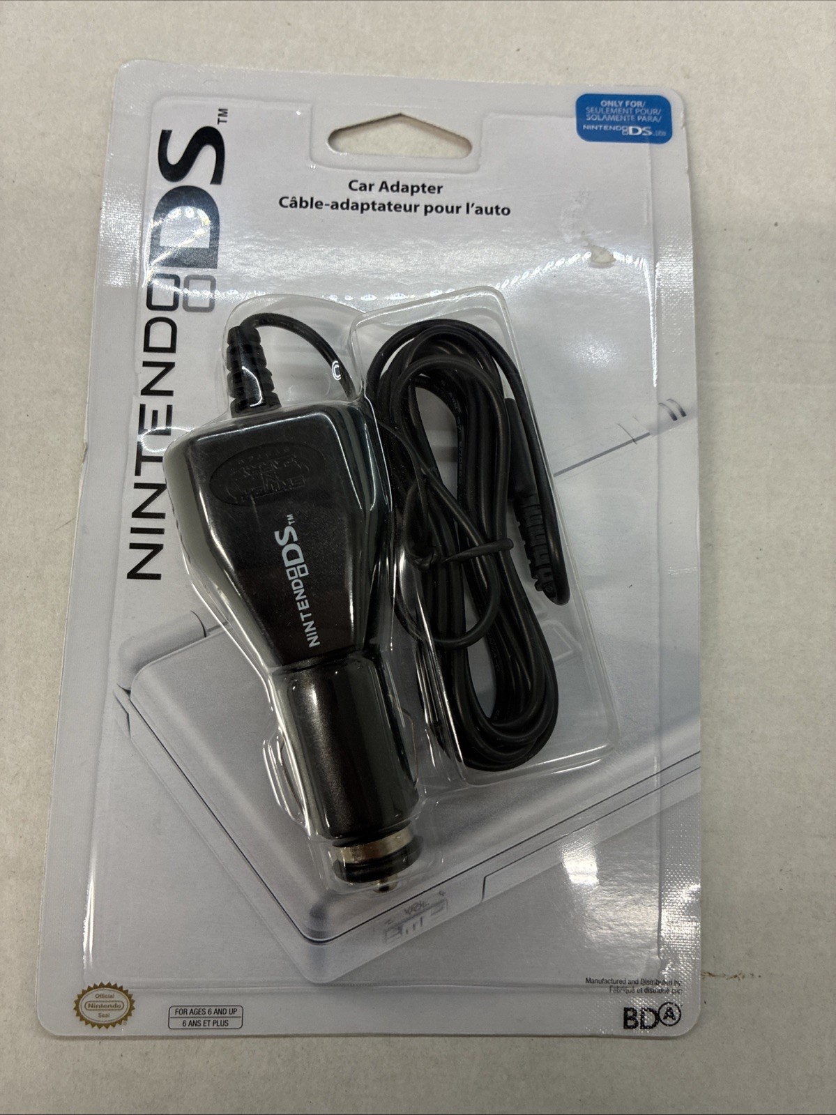 Official Nintendo Ds Car Adaptor Charger Brand New Sealed OEM Vintage Retro Game