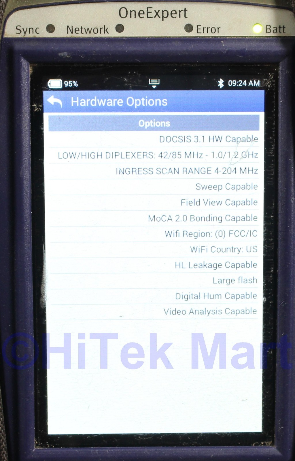 Viavi JDSU ONX-620 DOCSIS 3.1 CATV Cable Meter Tester