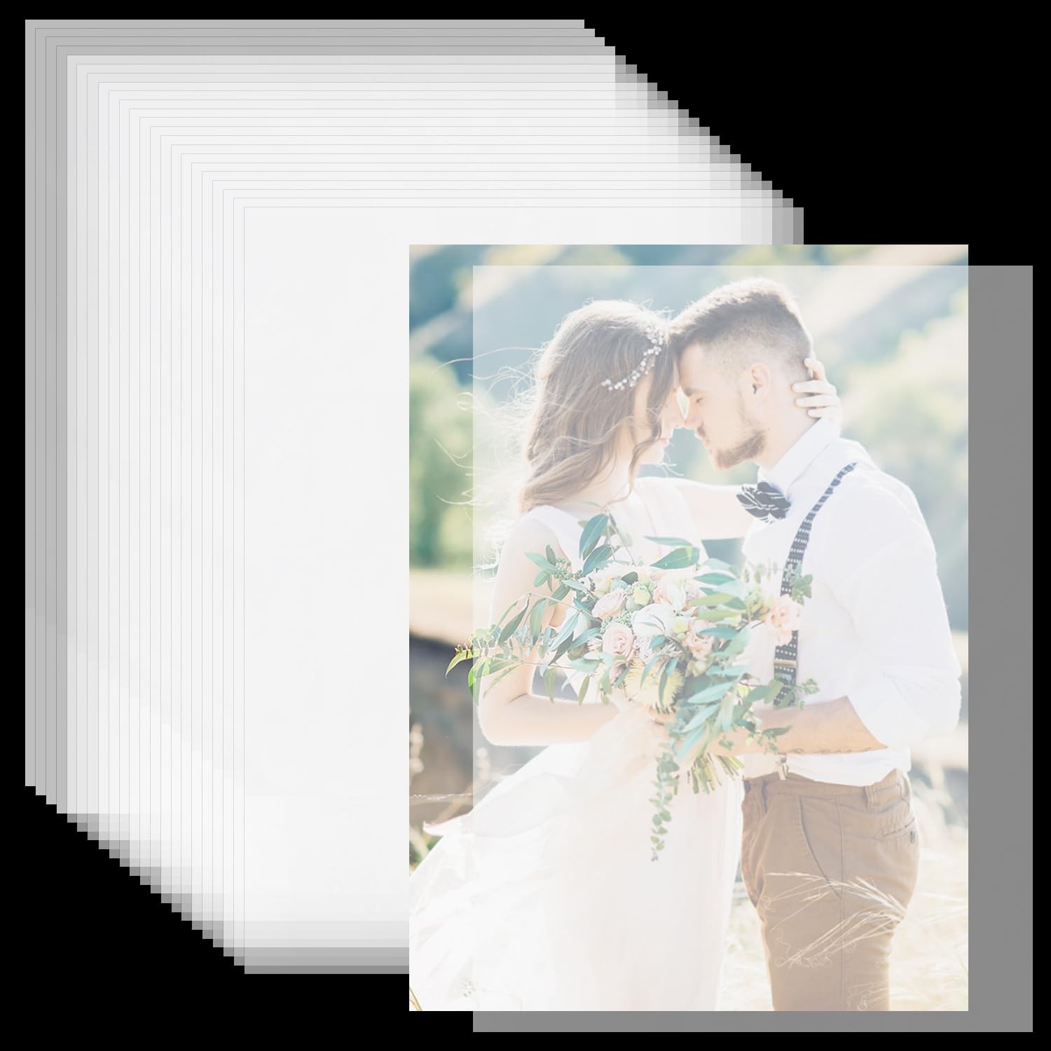 150 PCS Vellum Paper Sheets 5x7 Inch Printable Translucent Invitation Craft