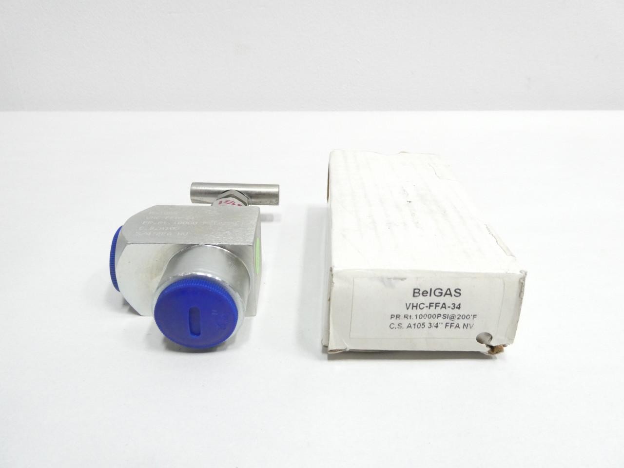 Marsh Bellofram VHC-FFA-34 Belgas Manual Needle Valve 10000psi 3/4in Npt