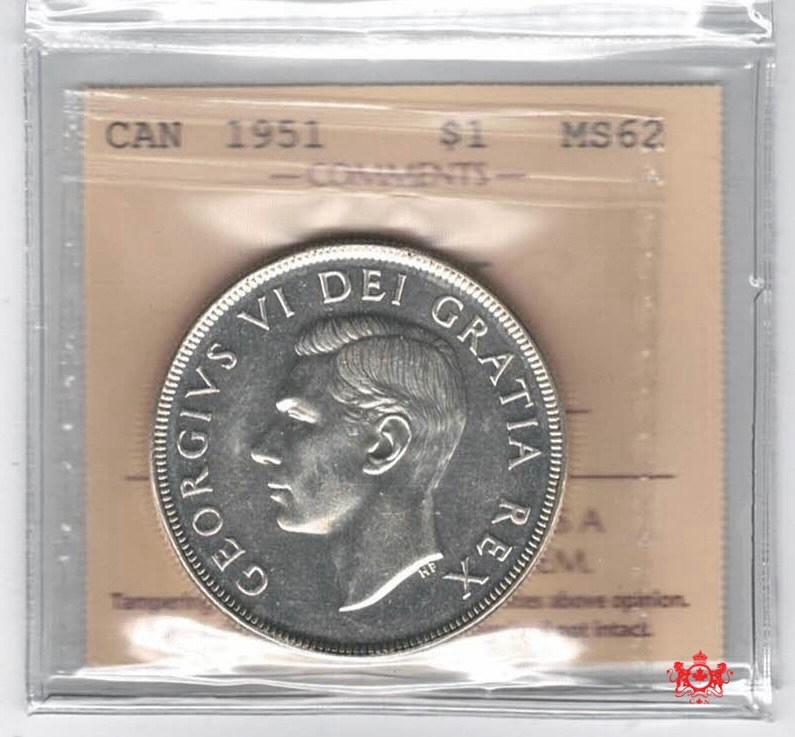 1951 Canada 1$ Arnprior - ICCS MS62 - XKX 977