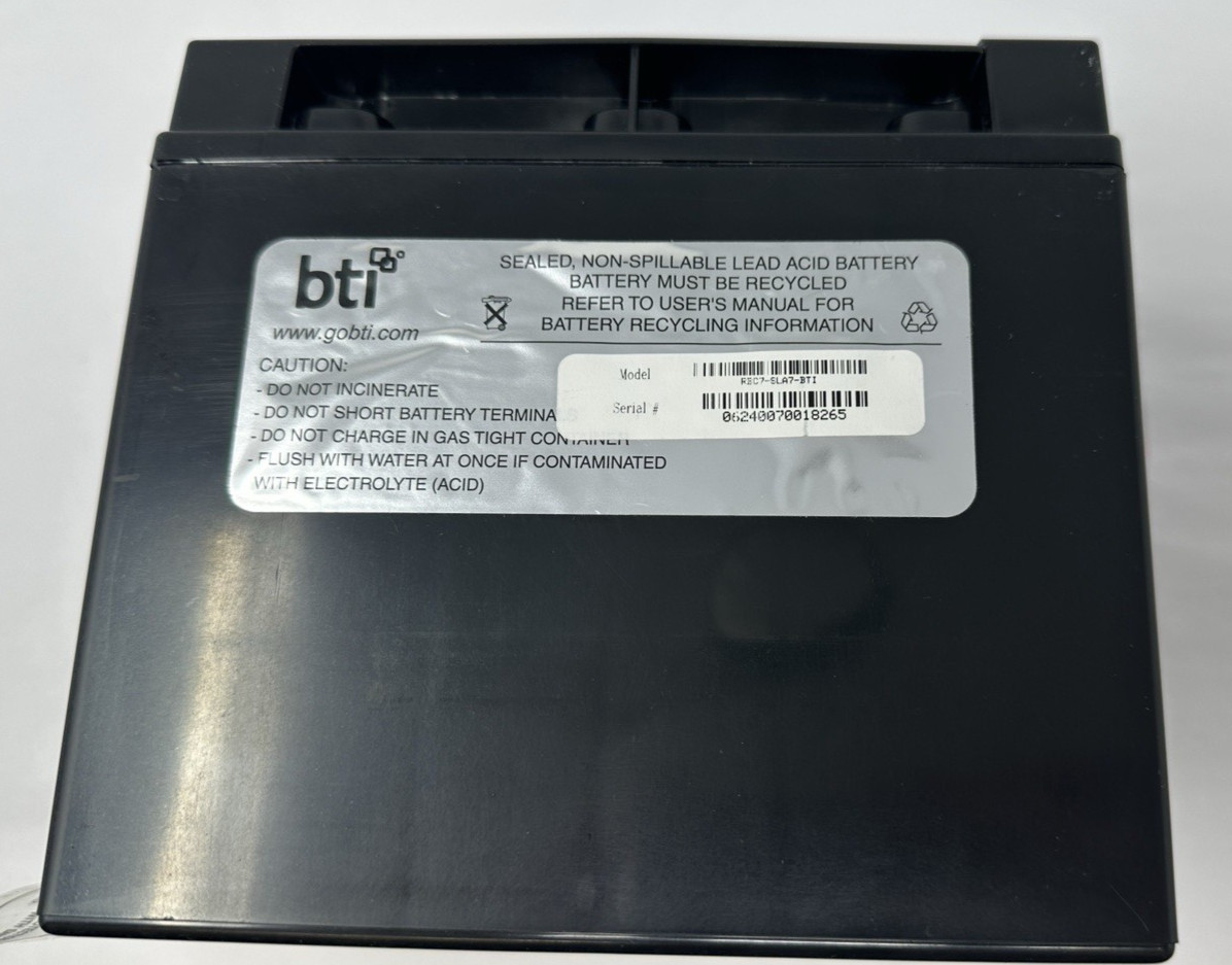 NEW BTI Replacement UPS Battery for APC RBC7 - 12V DC Lead Acid Free Shipping!
