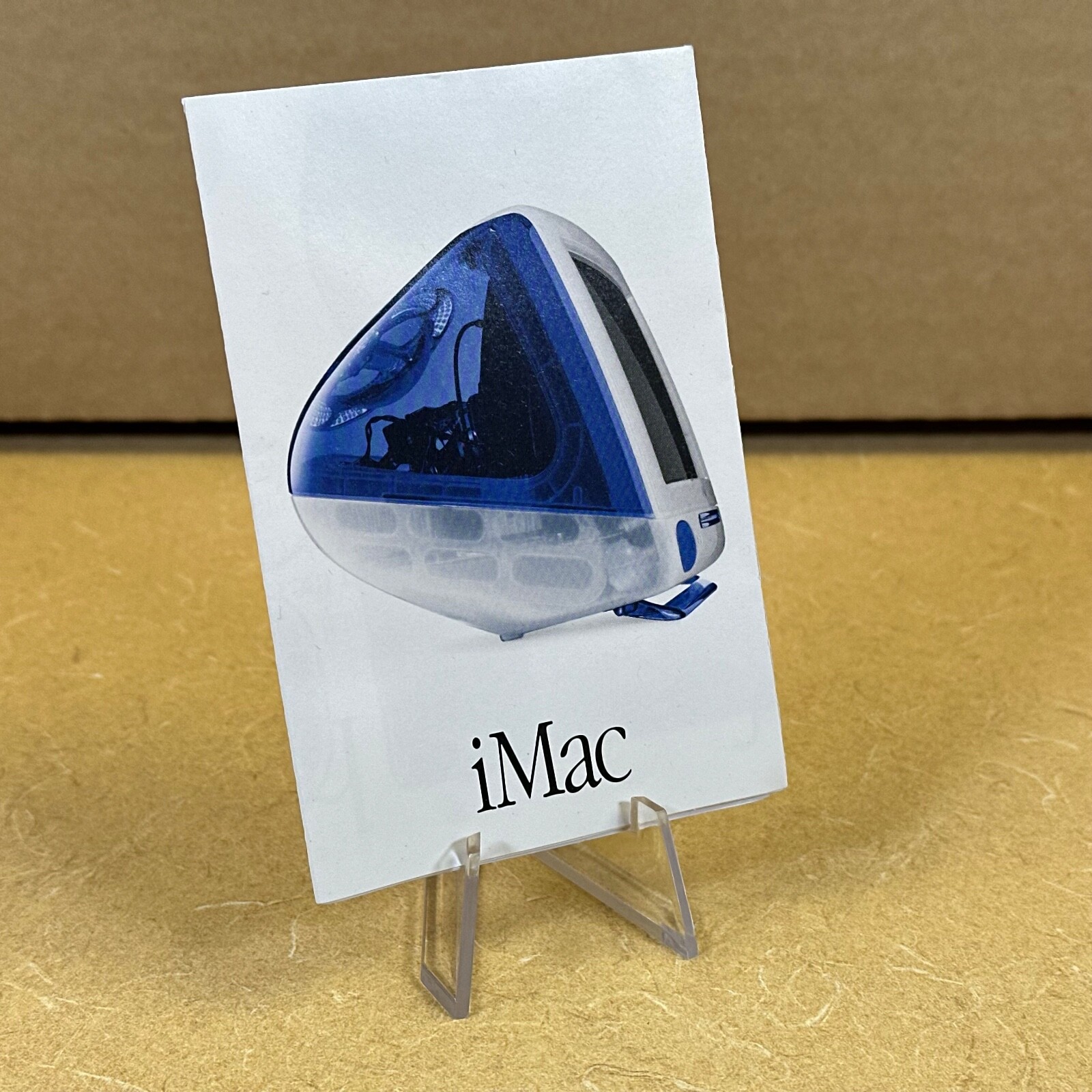 MINT Brochure Colorful Blue iMac from Apple Computer Store_22 yrs old! Macintosh