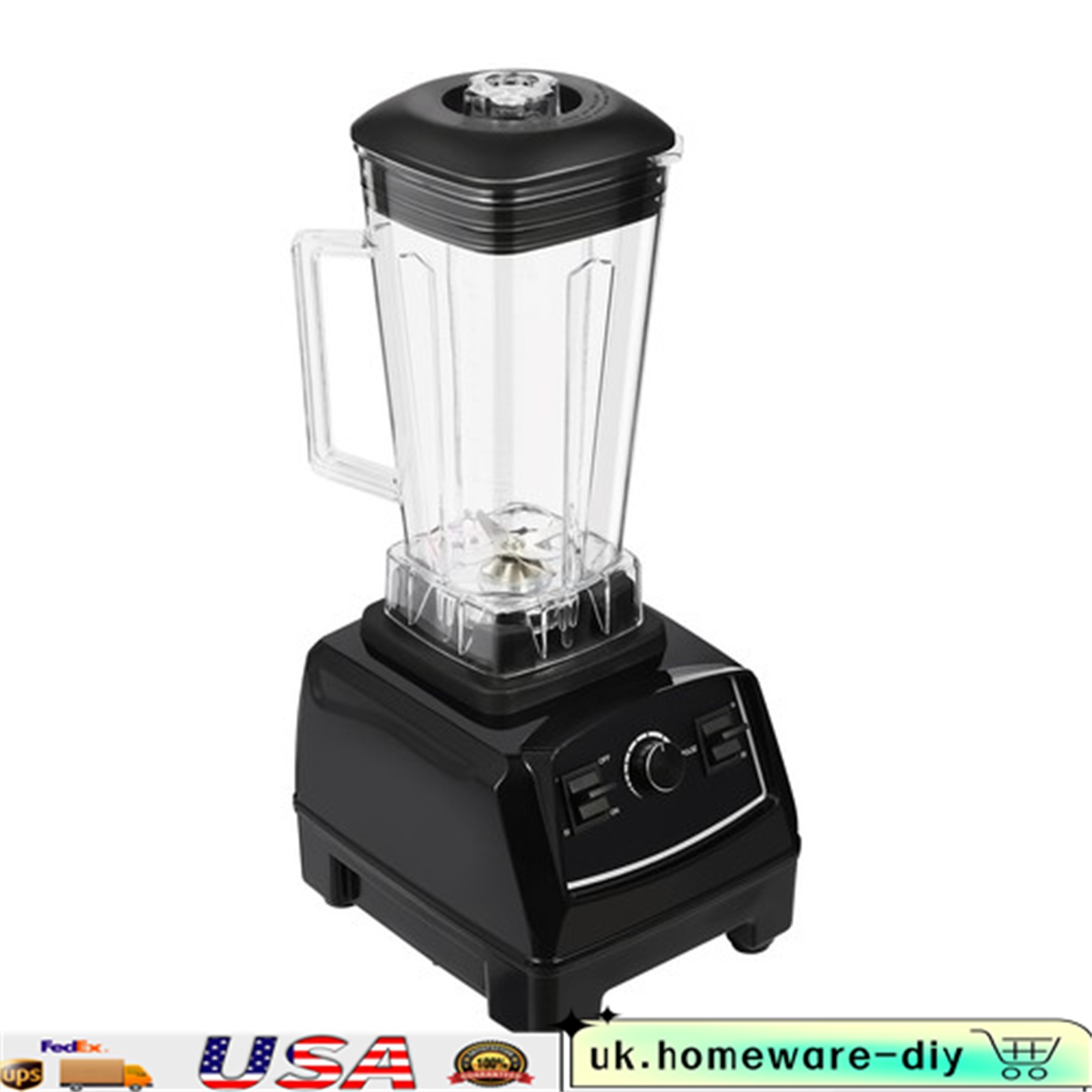 2200W 3HP Heavy Duty Professional Commercial Power Blender Mixer Mixer Juicer 2L