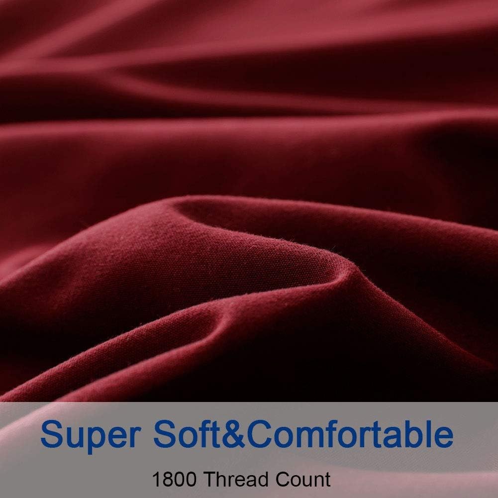 Bed Sheet Set Super Soft Microfiber 1800 Thread Count Luxury Egyptian Sheets