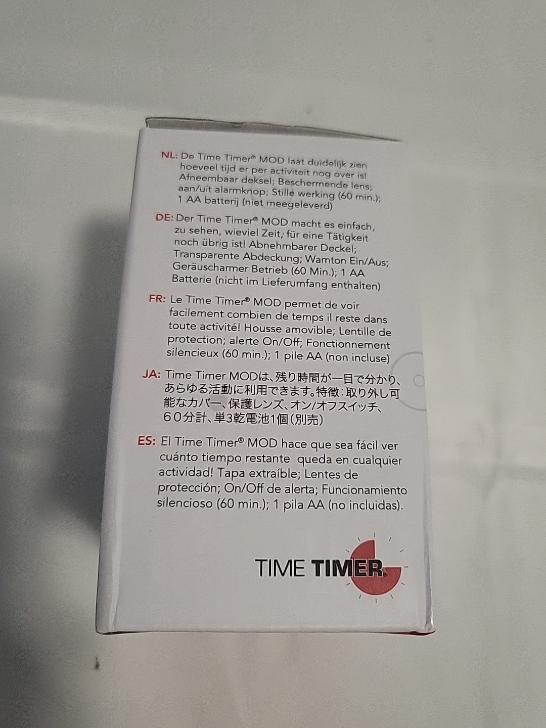 Time Timer MOD: 60-Minute Visual Clock with Removable Cover - Classroom Approved