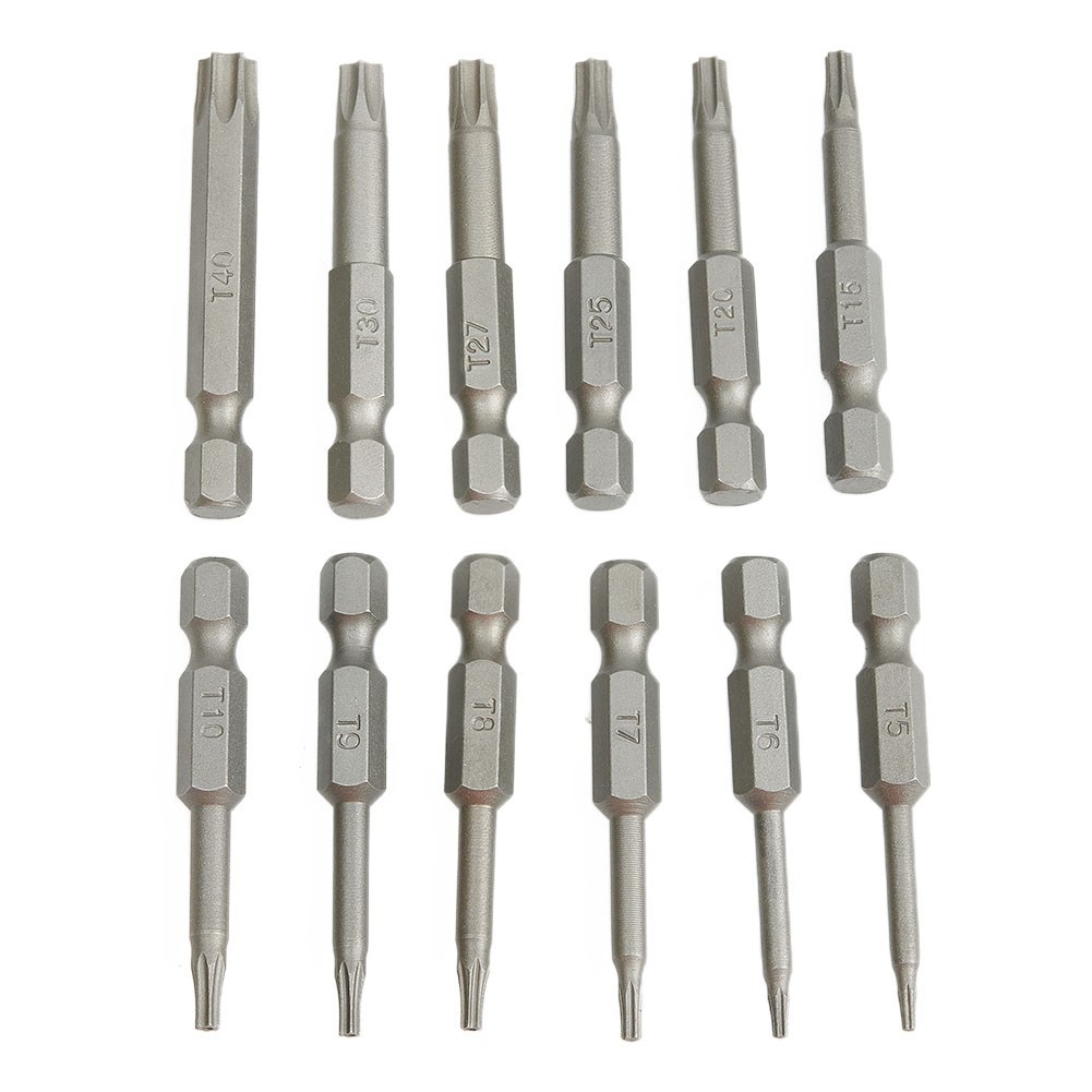 Efficient Tool Kit with Magnetic For Torx Bits Features All Essential Sizes