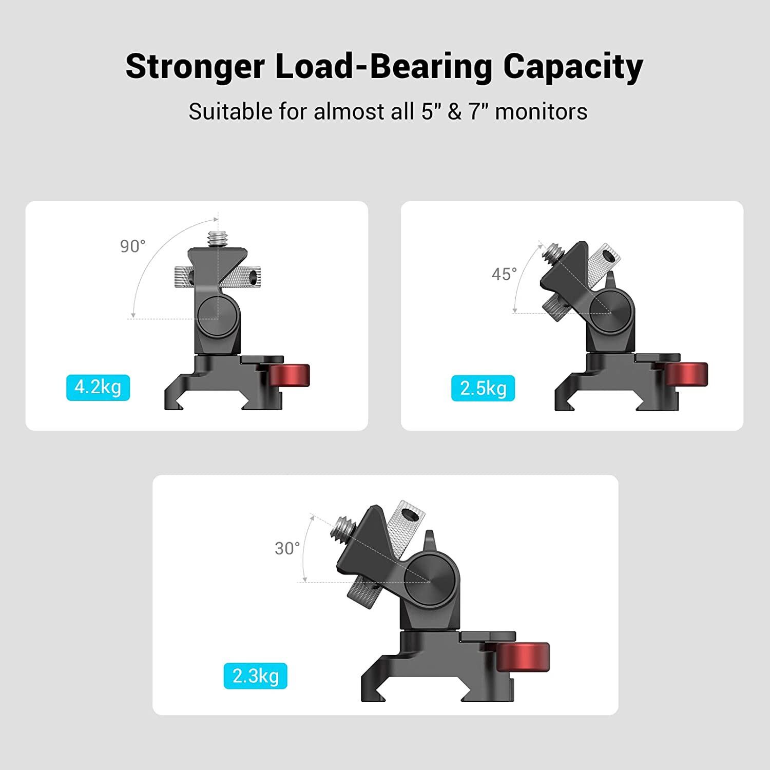 SmallRig Swivel and Tilt Adjustable Monitor Mount with NATO Clamp Mount -2906B