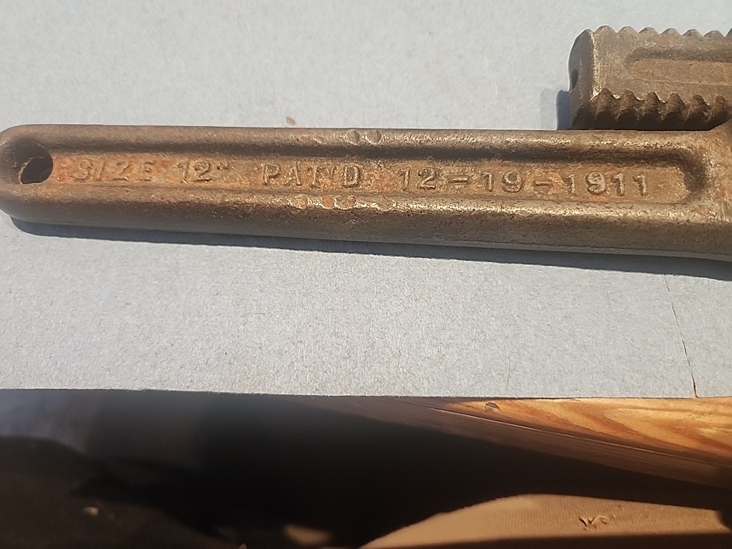 Antique Trimo Alloy Pipe Wrenches 12 inch and 6 inch