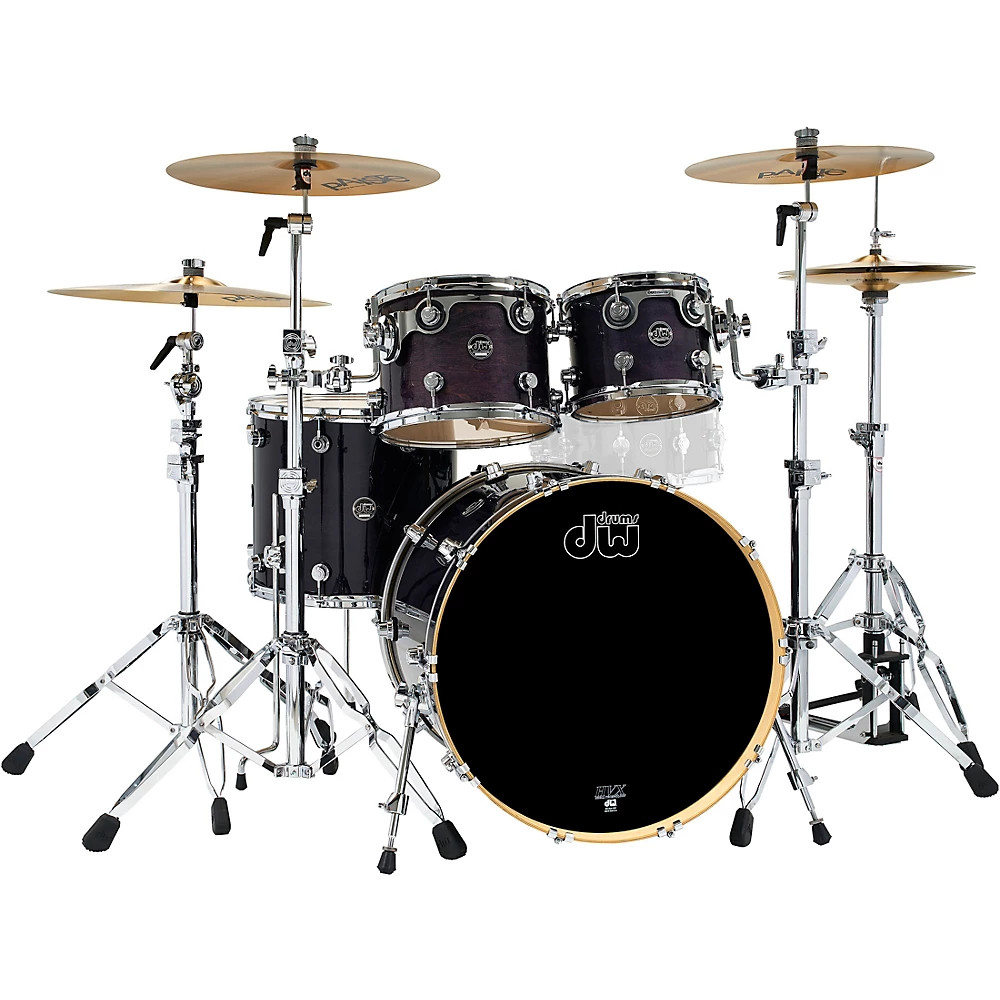 DW 4-Piece Performance Series Shell Pack Ebony Stain Lacquer