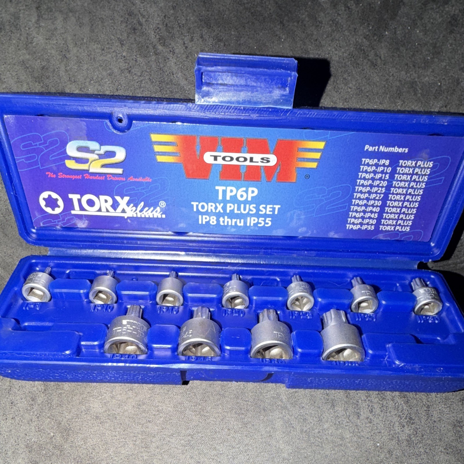 Vim Tools TP6P Torque Plus Set IP8 Through Ip55 11 Piece Set