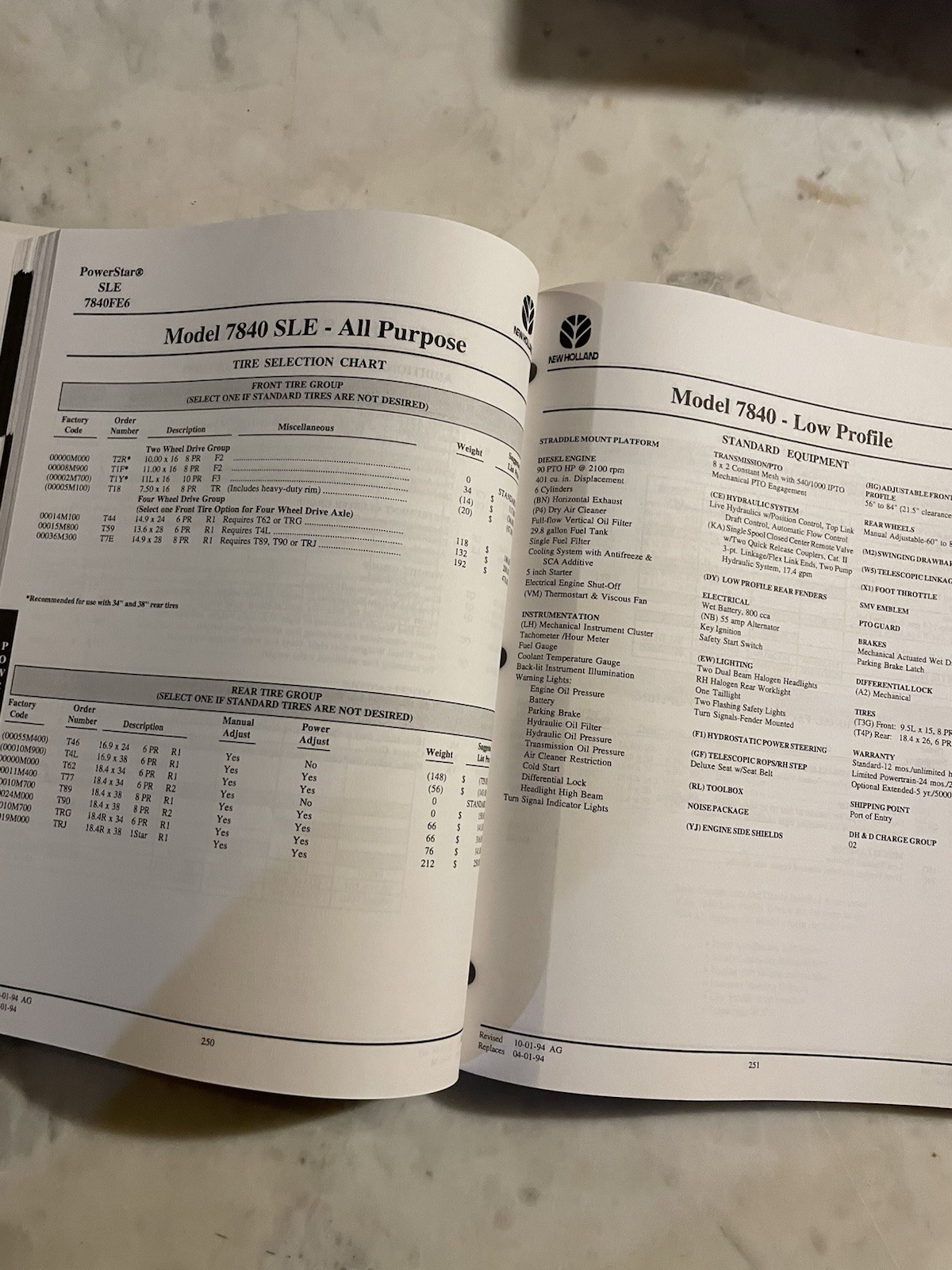 1994 Ford And Versatile Tractor Price Data With Revision